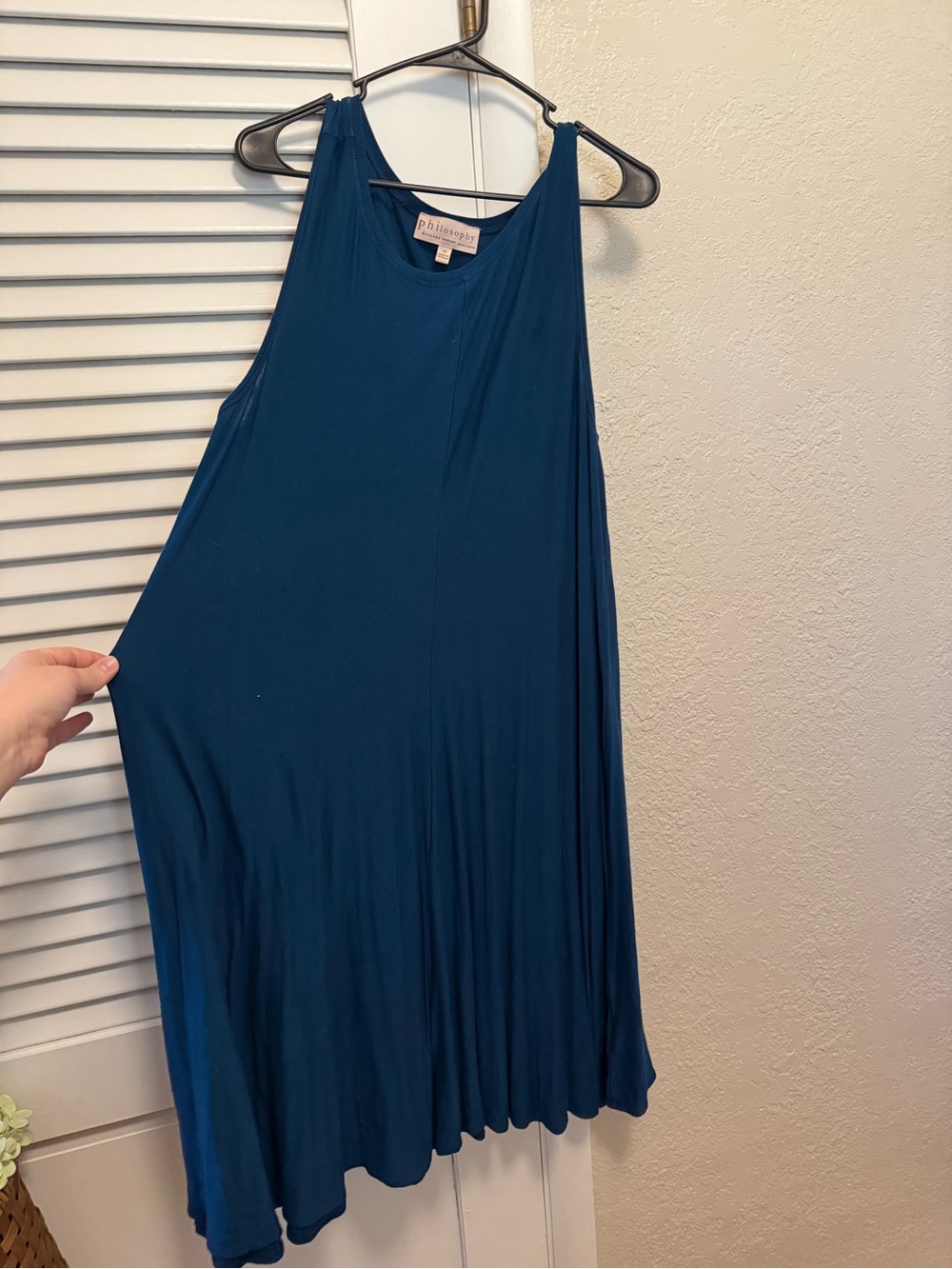 Philosophy Teal A-Line Midi Dress